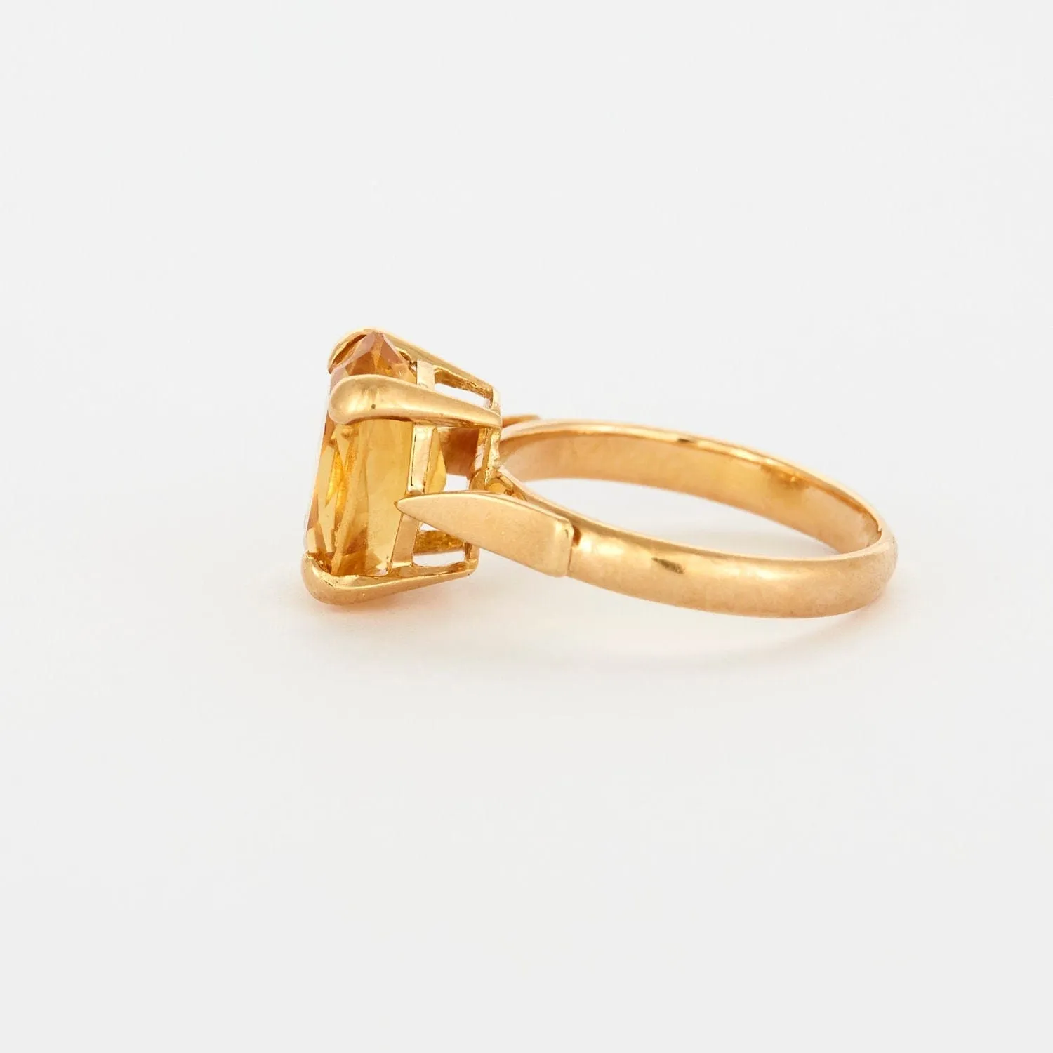 Bague en or jaune avec citrine sold by 58 Facettes product image thumbnail 4