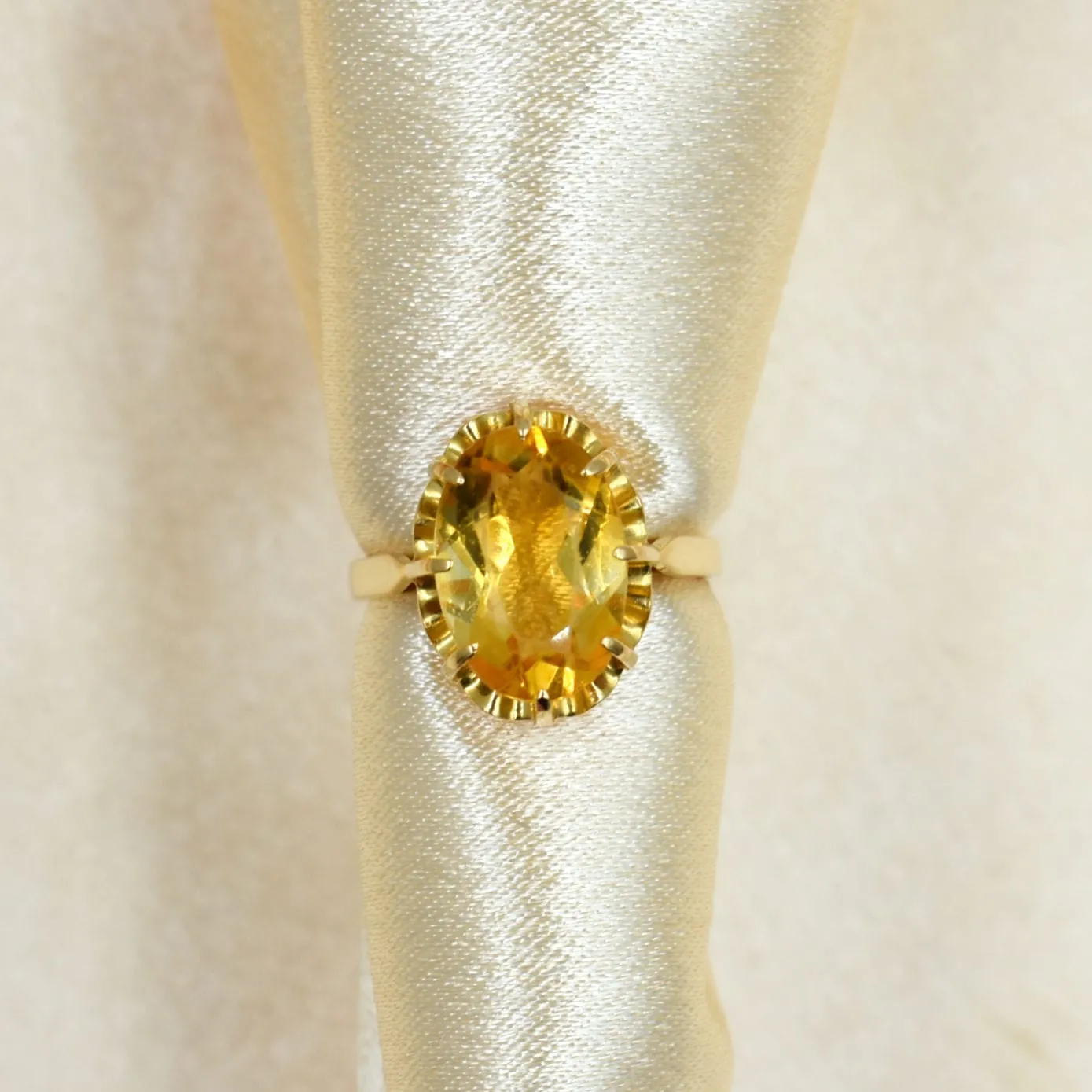 Bague Vintage Or et Citrine sold by 58 Facettes product image thumbnail 4