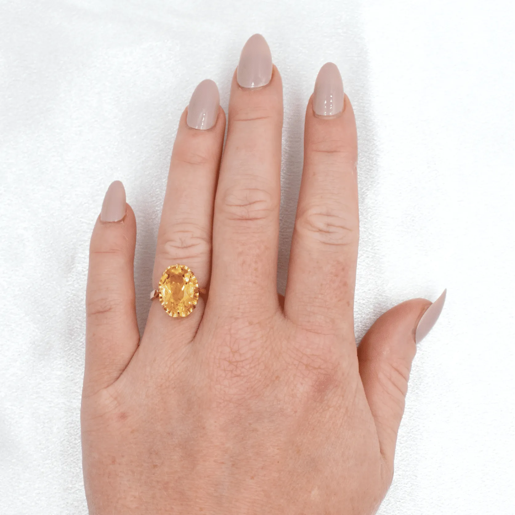 Bague Vintage Or et Citrine sold by 58 Facettes product image thumbnail 2