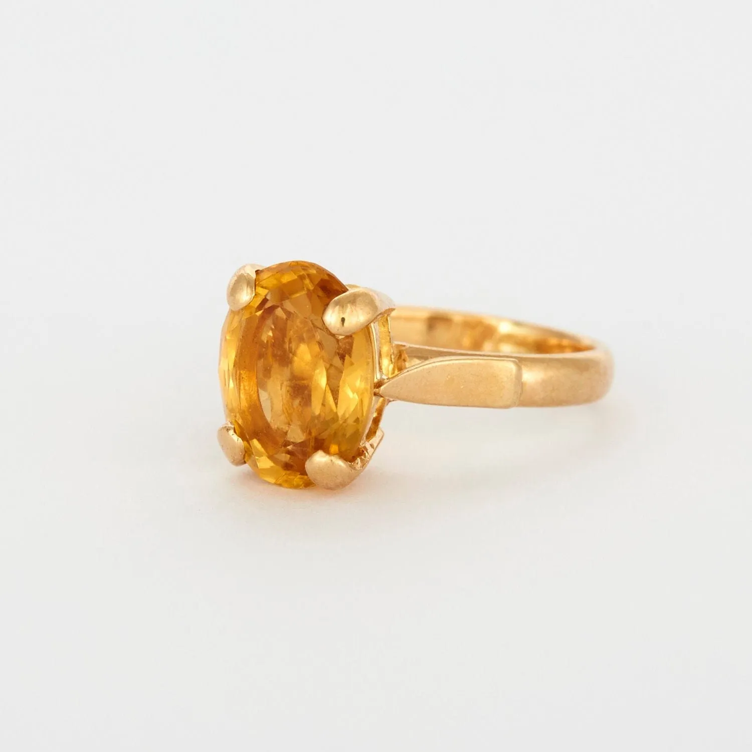Bague en or jaune avec citrine sold by 58 Facettes product image thumbnail 3