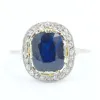 Bague Art Deco Or Saphir et Diamants sold by 58 Facettes