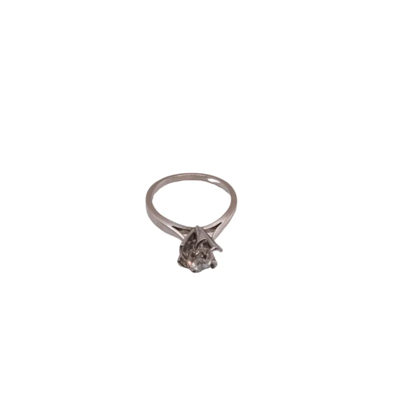 Solitaire Soleil or blanc platine diamant sold by 58 Facettes