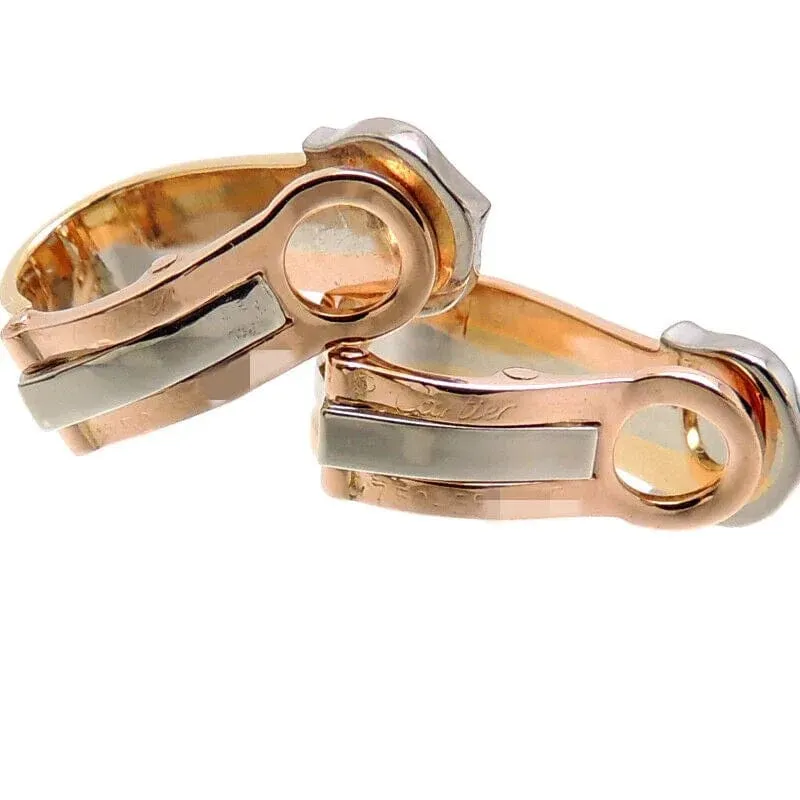 CARTIER - Boucles d'oreilles C 3 ors et diamants sold by 58 Facettes product image thumbnail 3