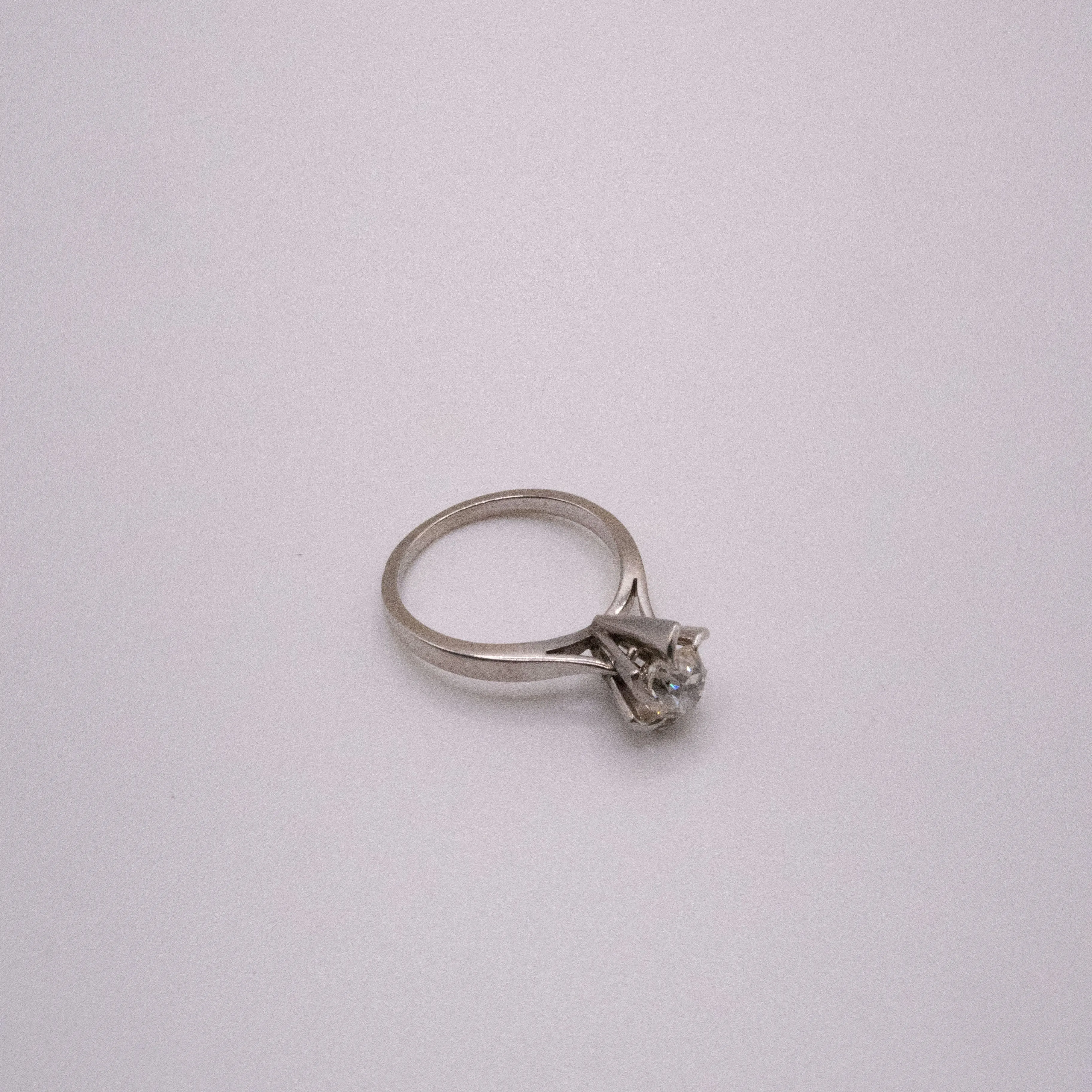 Solitaire Soleil or blanc platine diamant sold by 58 Facettes product image thumbnail 4