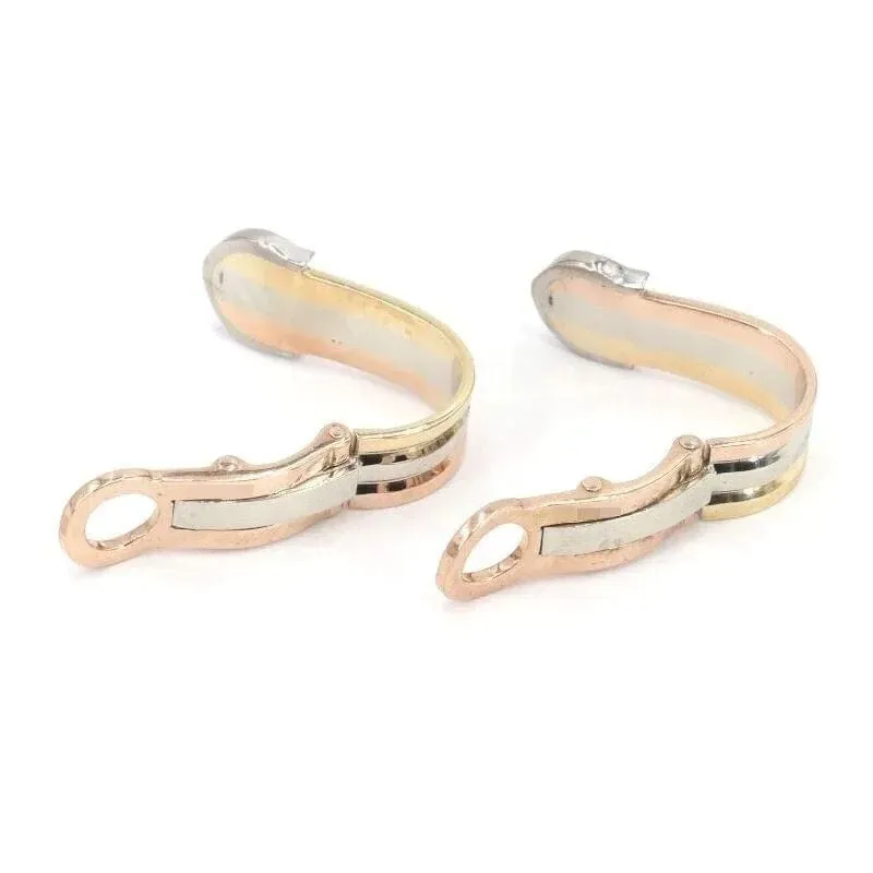 CARTIER - Boucles d'oreilles C 3 ors et diamants sold by 58 Facettes product image thumbnail 4