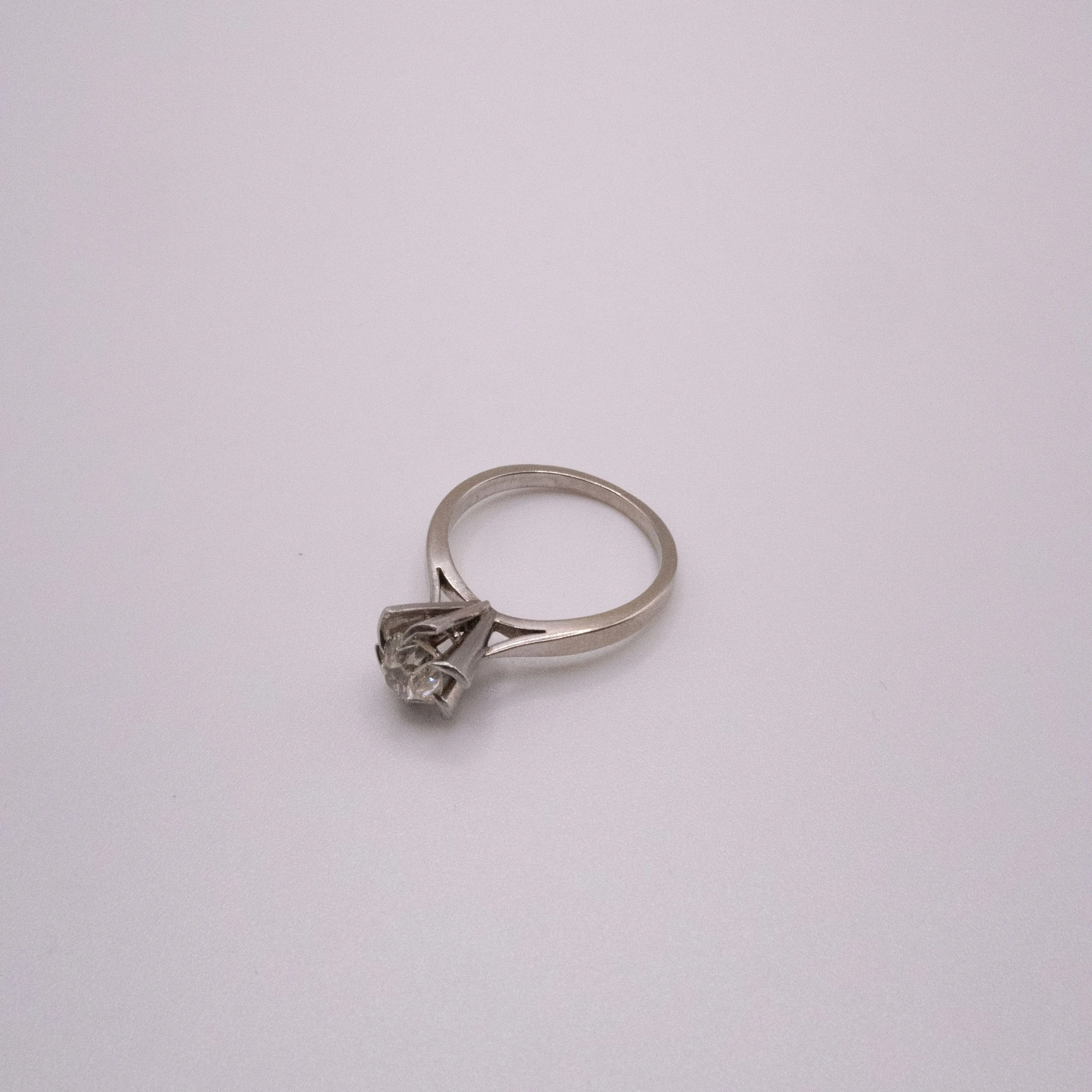 Solitaire Soleil or blanc platine diamant sold by 58 Facettes product image thumbnail 3