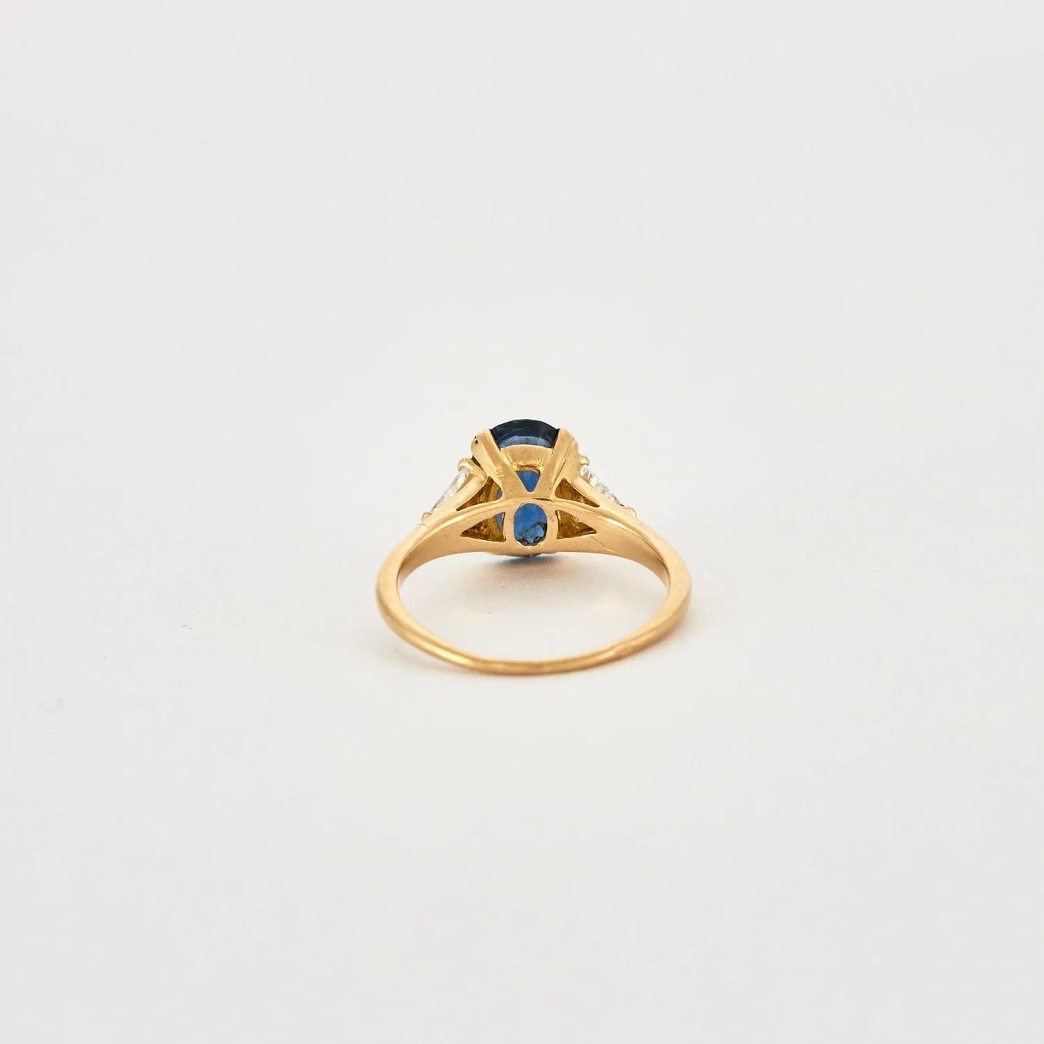 Bague saphir diamants sold by 58 Facettes product image thumbnail 3