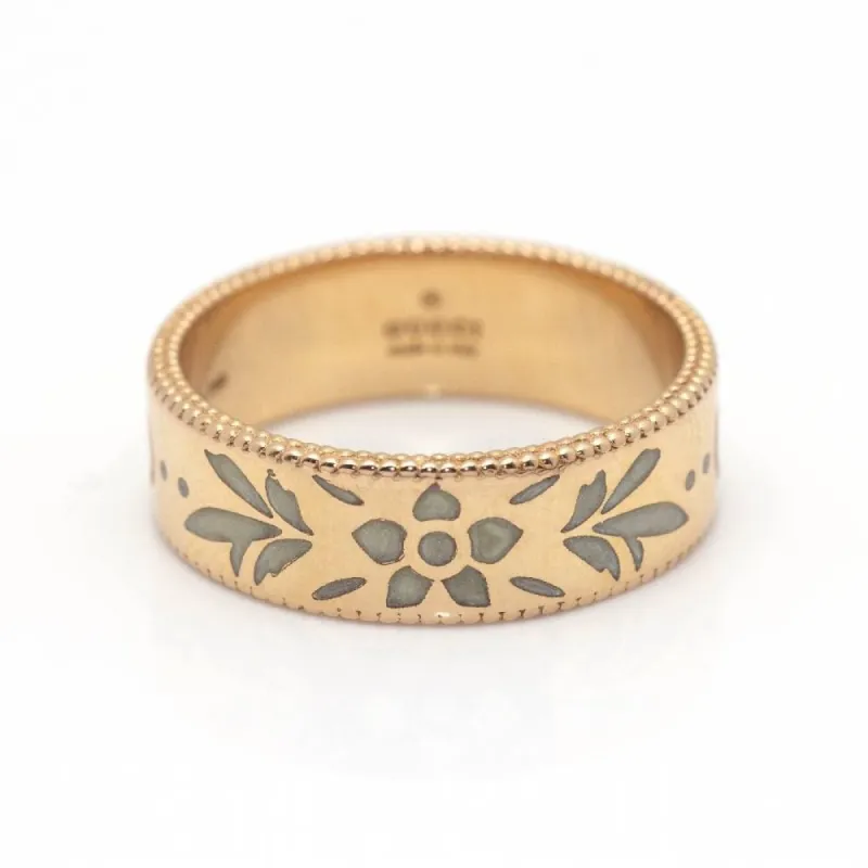 GUCCI - Bague Émail Or rose sold by 58 Facettes