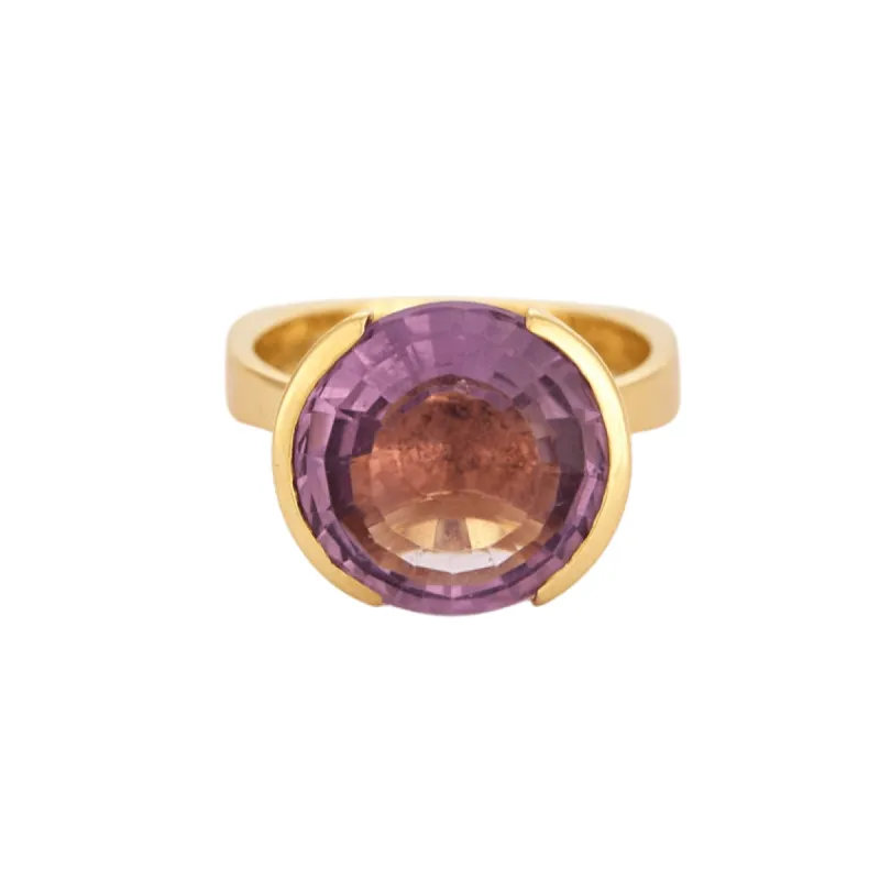 Bague Or jaune Améthyste sold by 58 Facettes