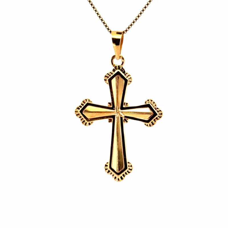 Pendentif Croix or jaune sold by 58 Facettes