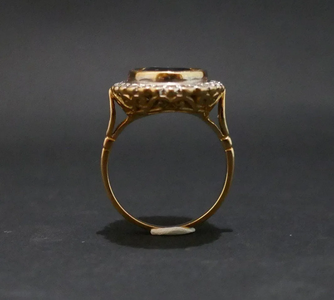 Bague Saphir entourage Diamants sold by 58 Facettes product image thumbnail 5