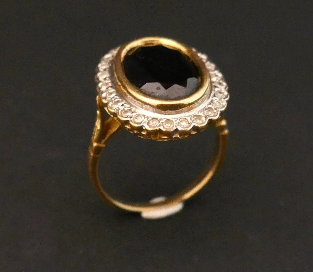 Bague Saphir entourage Diamants sold by 58 Facettes product image thumbnail 4