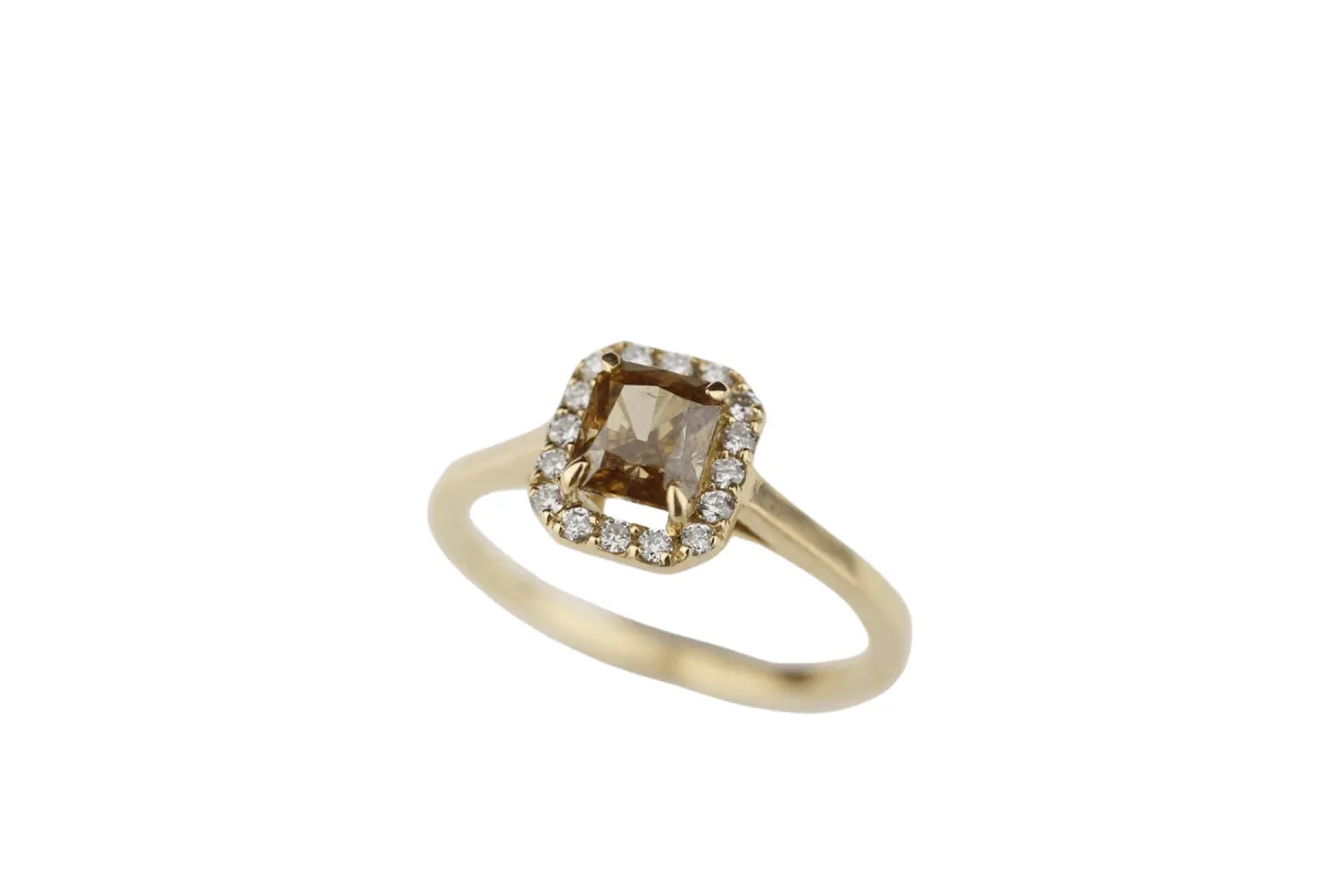 Bague Diamant brun 1.34ct made by 58 Facettes