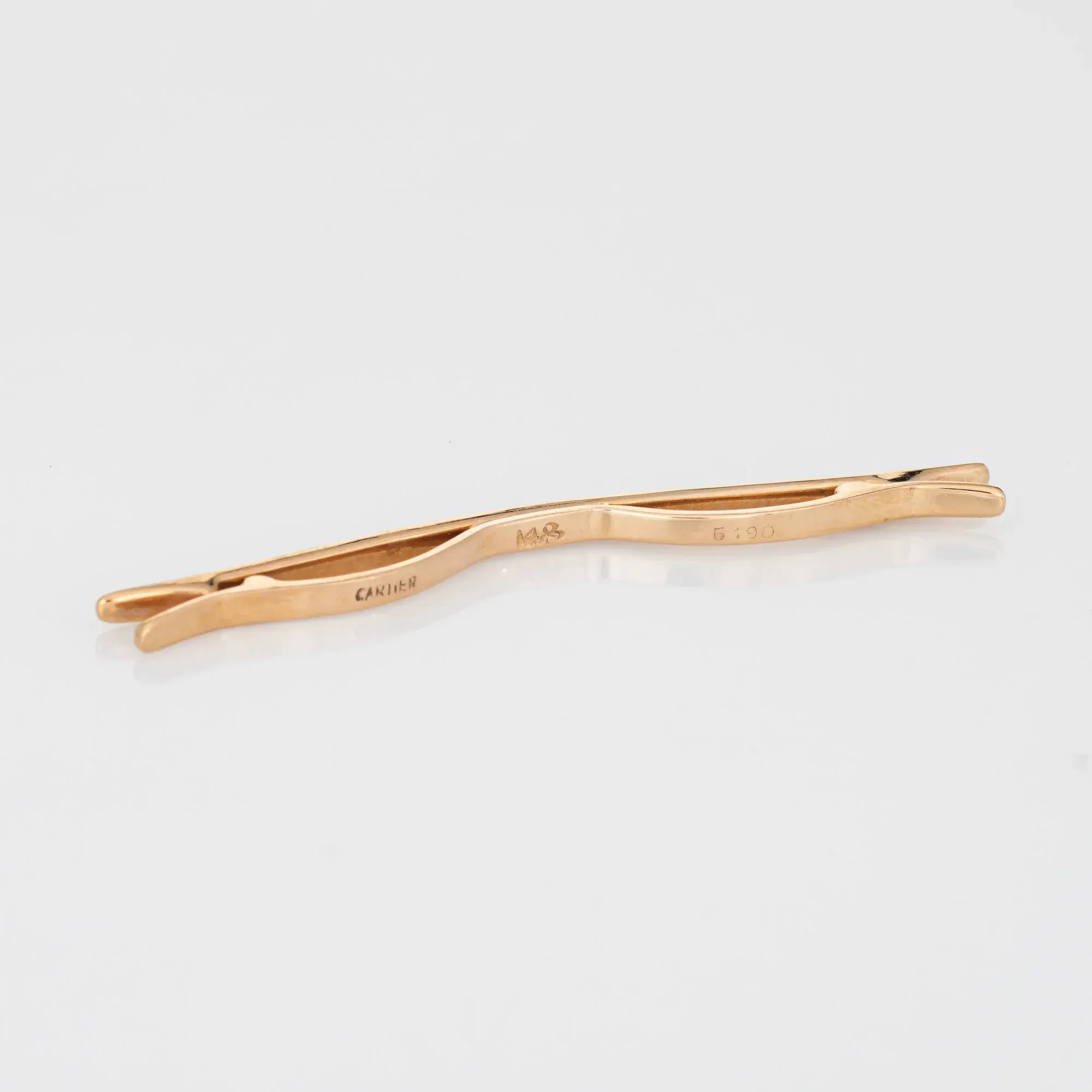 CARTIER - fermoir pince cravate or jaune fin sold by 58 Facettes product image thumbnail 4