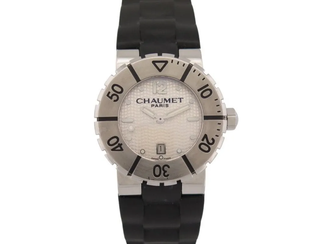 montre CHAUMET class one en acier palladie quartz sold by 58 Facettes