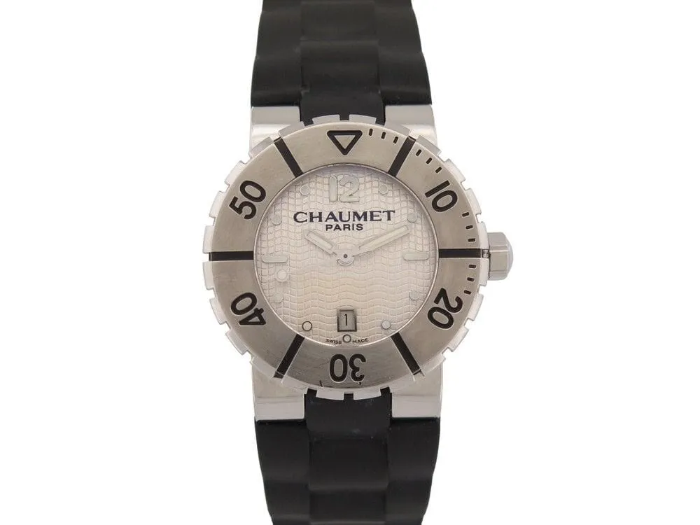 montre CHAUMET class one en acier palladie quartz sold by 58 Facettes