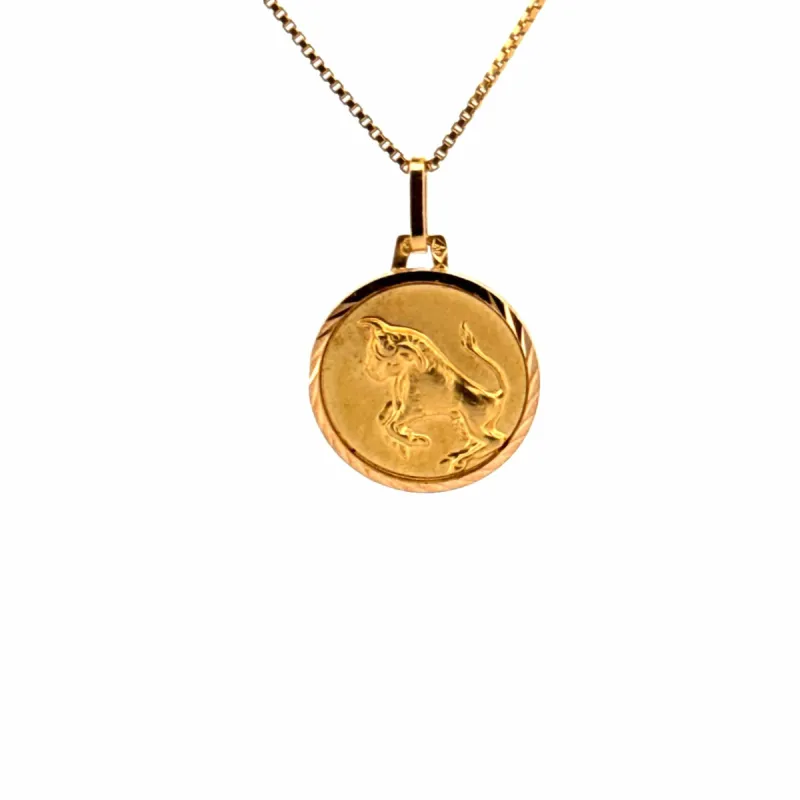 Médaille Taureau or jaune sold by 58 Facettes