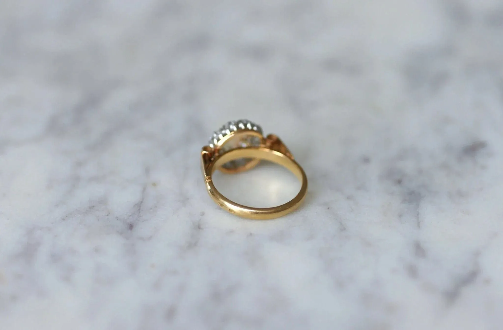 Bague Art Déco marguerite opale diamants sold by 58 Facettes product image thumbnail 5