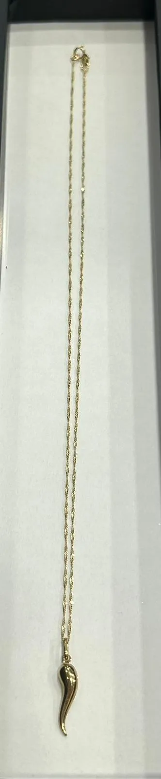 Chaine + Pendentif or jaune sold by 58 Facettes product image thumbnail 3