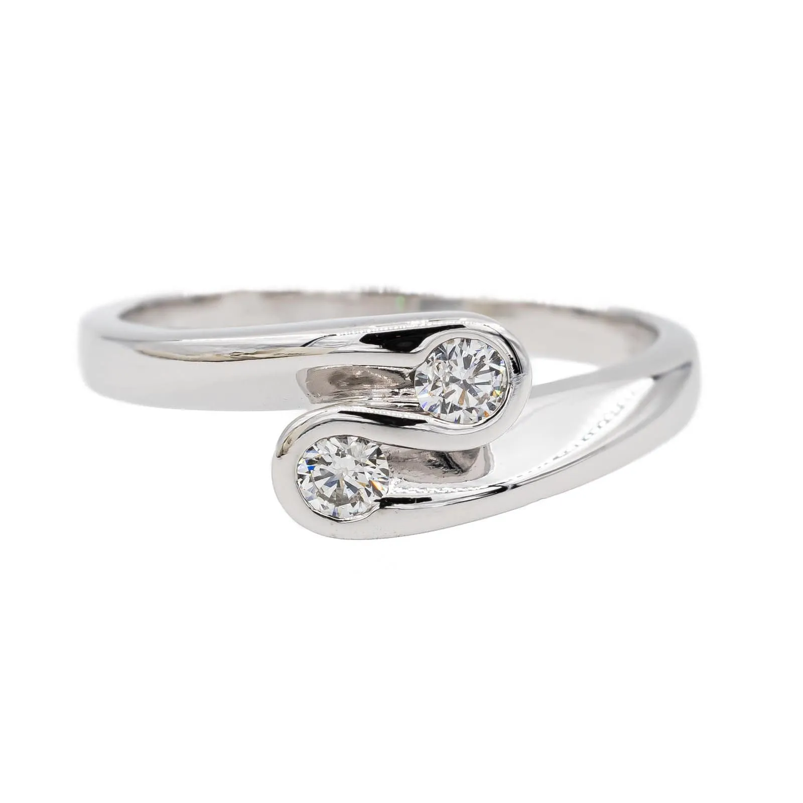 Bague Alliance Or blanc Diamant sold by 58 Facettes