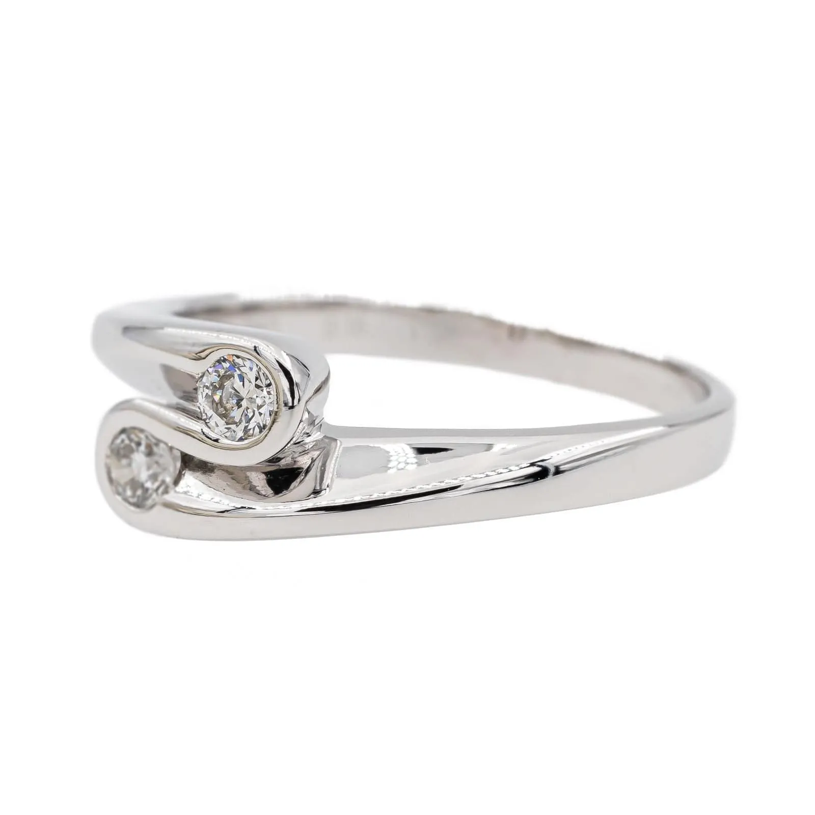 Bague Alliance Or blanc Diamant sold by 58 Facettes product image thumbnail 3