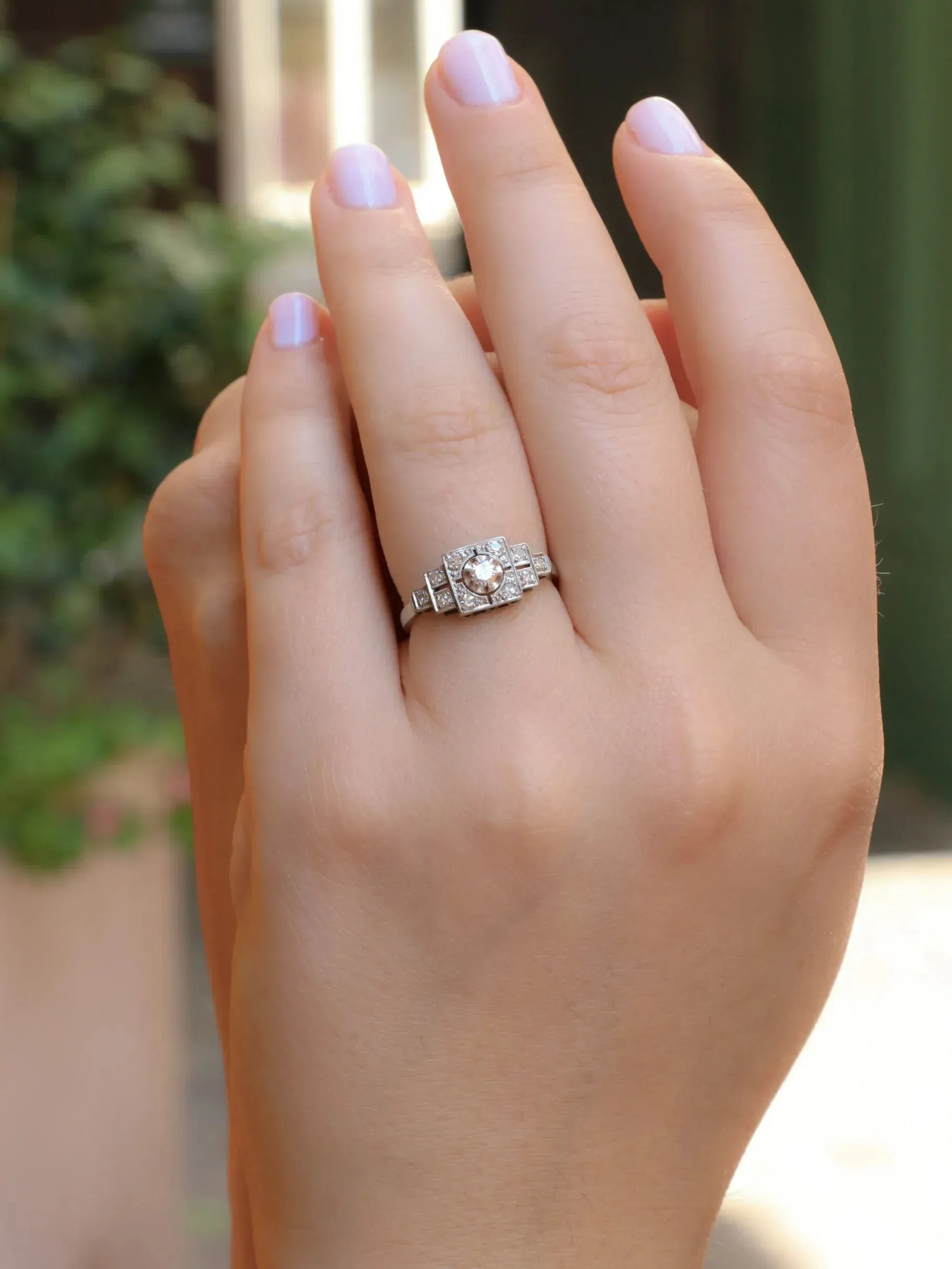 Bague Art Déco diamants sold by 58 Facettes product image thumbnail 2