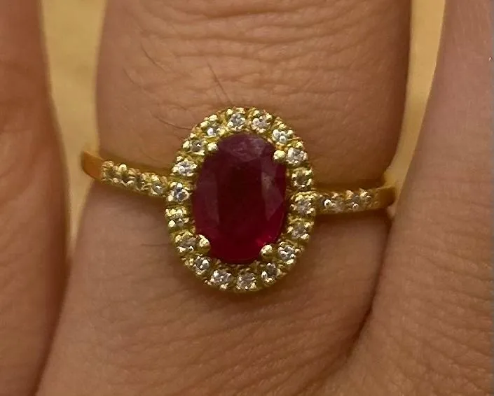 Solitaire or jaune rubis sold by 58 Facettes product image thumbnail 2