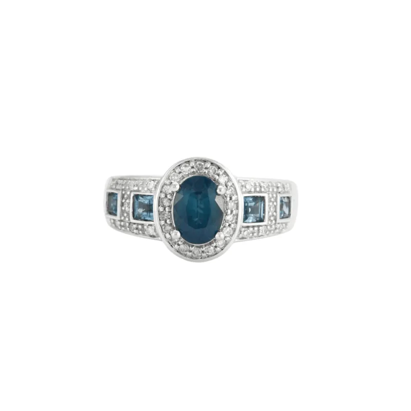 Bague Saphirs Diamants sold by 58 Facettes
