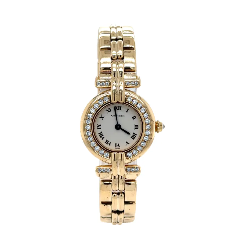 CARTIER - Montre Colisée or jaune diamants sold by 58 Facettes