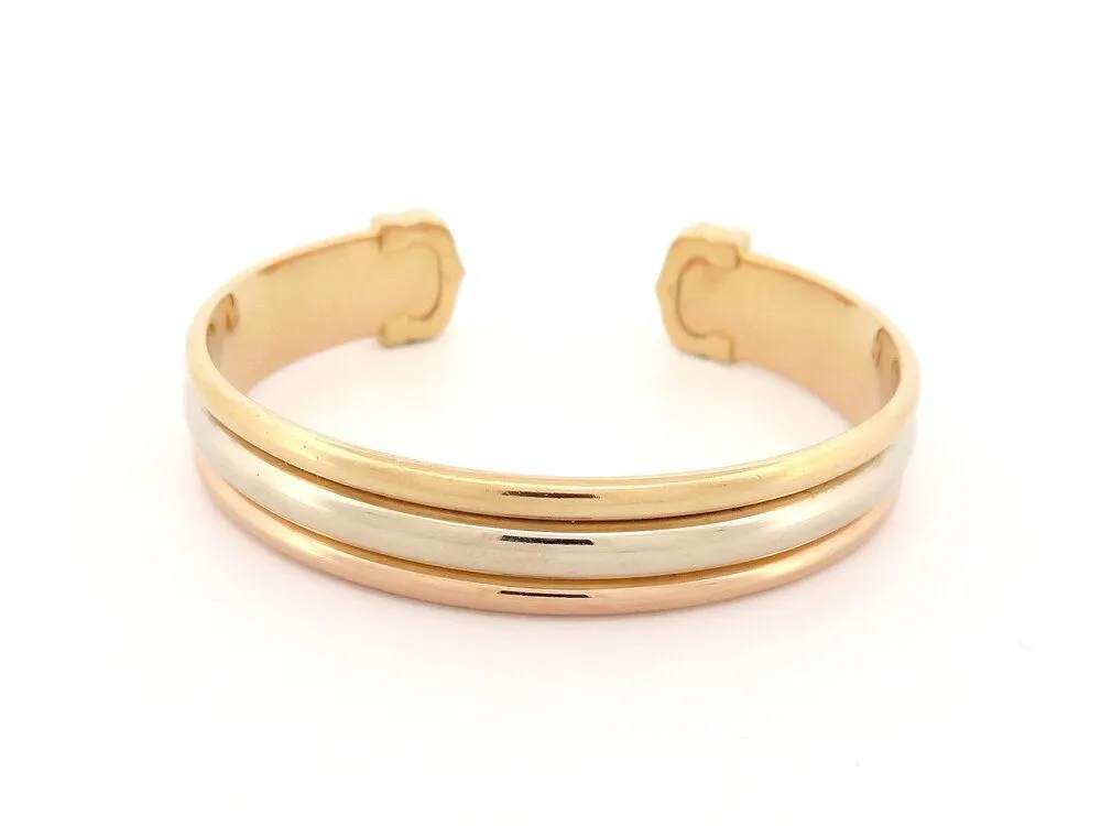 vintage bracelet CARTIER double c 3 ors triple sold by 58 Facettes product image thumbnail 3