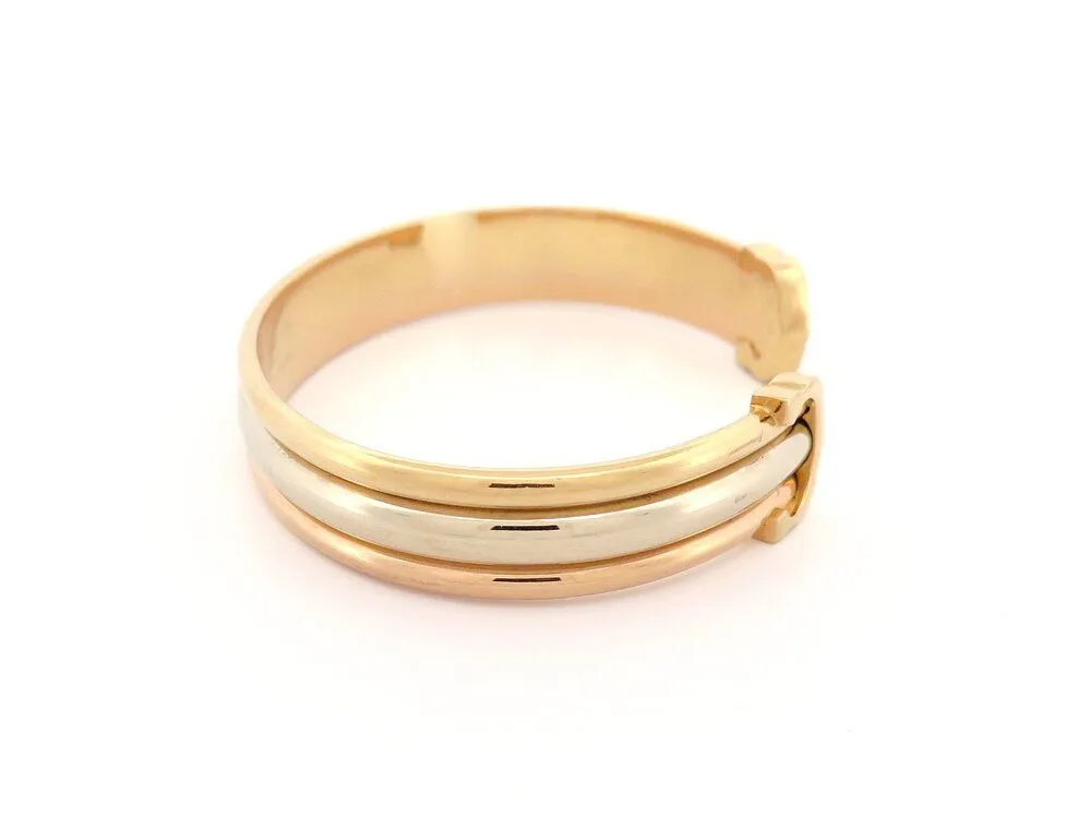 vintage bracelet CARTIER double c 3 ors triple sold by 58 Facettes product image thumbnail 4
