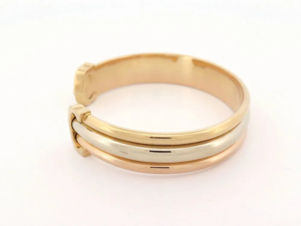 vintage bracelet CARTIER double c 3 ors triple sold by 58 Facettes product image thumbnail 2