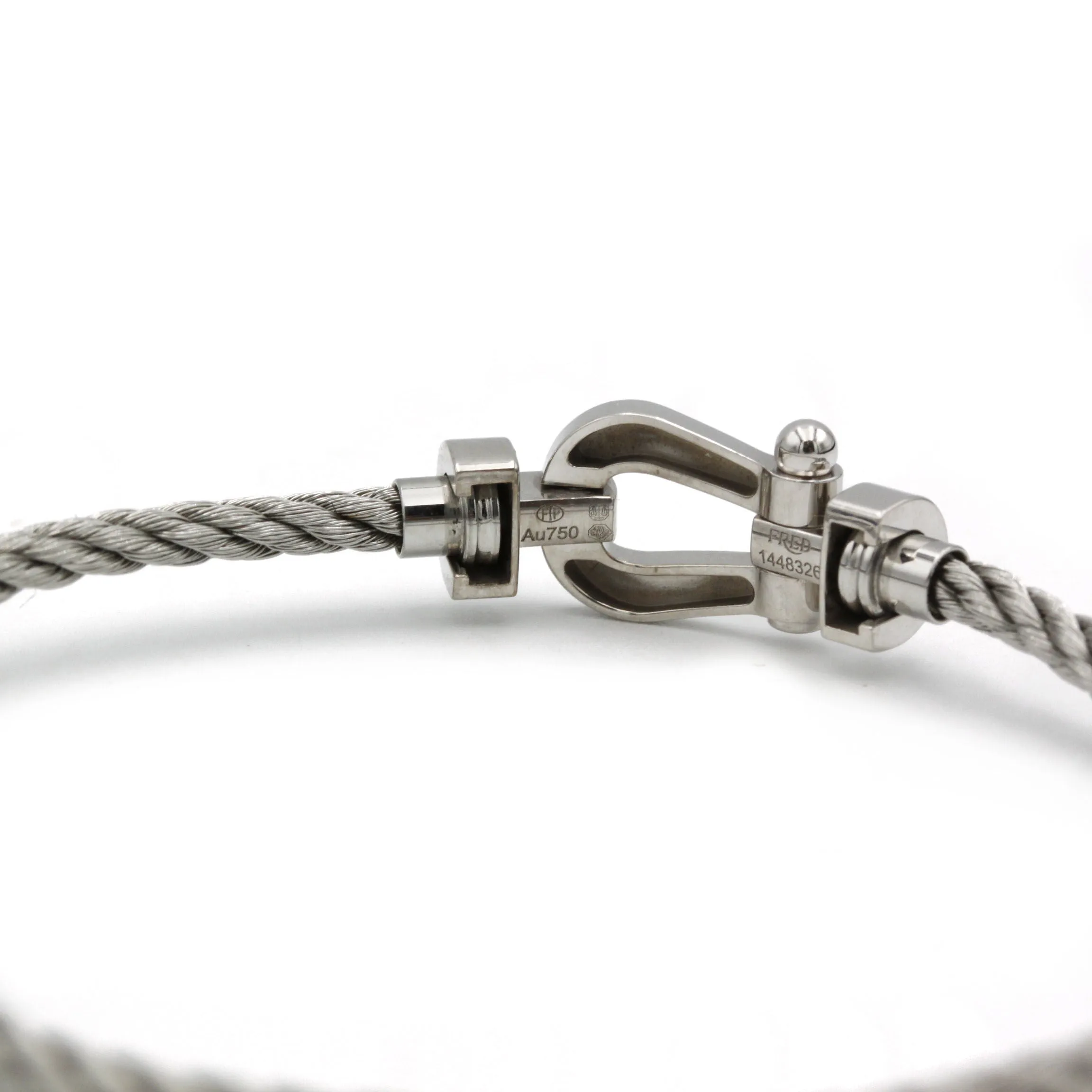 FRED - Bracelet Force 10 or blanc diamants acier sold by 58 Facettes product image thumbnail 4