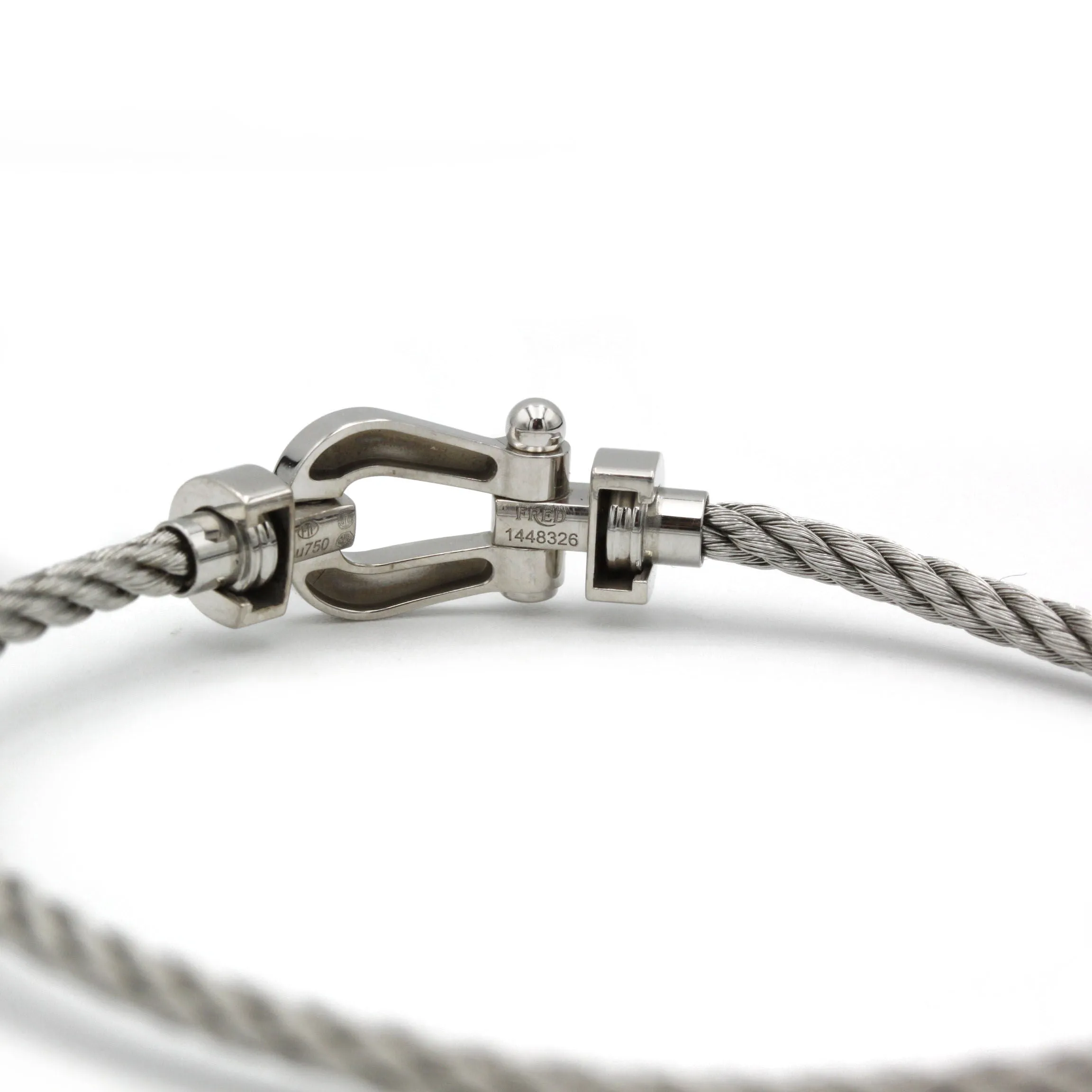 FRED - Bracelet Force 10 or blanc diamants acier sold by 58 Facettes product image thumbnail 5