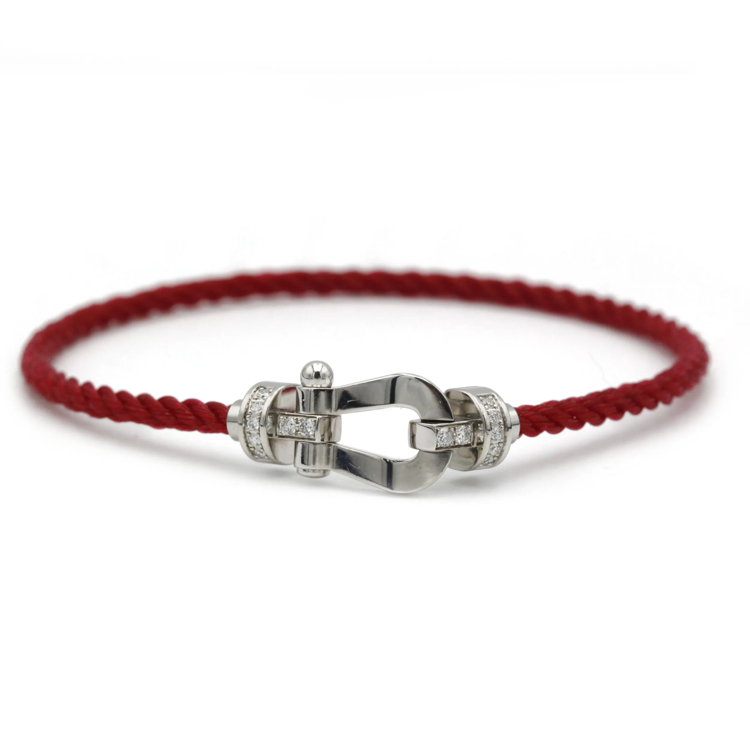 FRED - Bracelet Force 10 or blanc diamants acier sold by 58 Facettes product image thumbnail 3