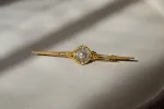 Broche perle et diamants sold by 58 Facettes