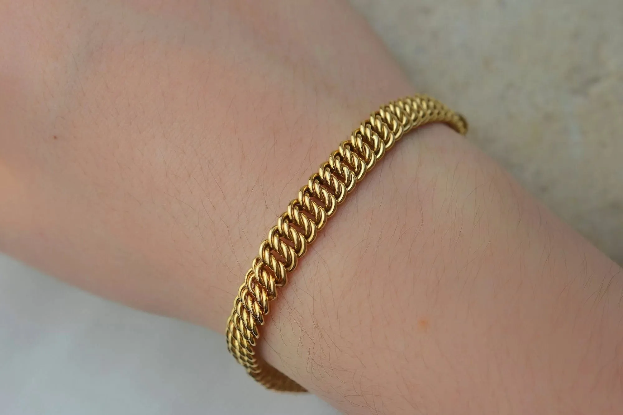 Bracelet Or maille américaine sold by 58 Facettes product image thumbnail 3