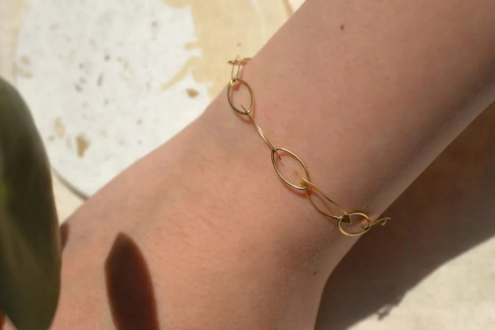 Bracelet maillons ovales ajourés sold by 58 Facettes product image thumbnail 2