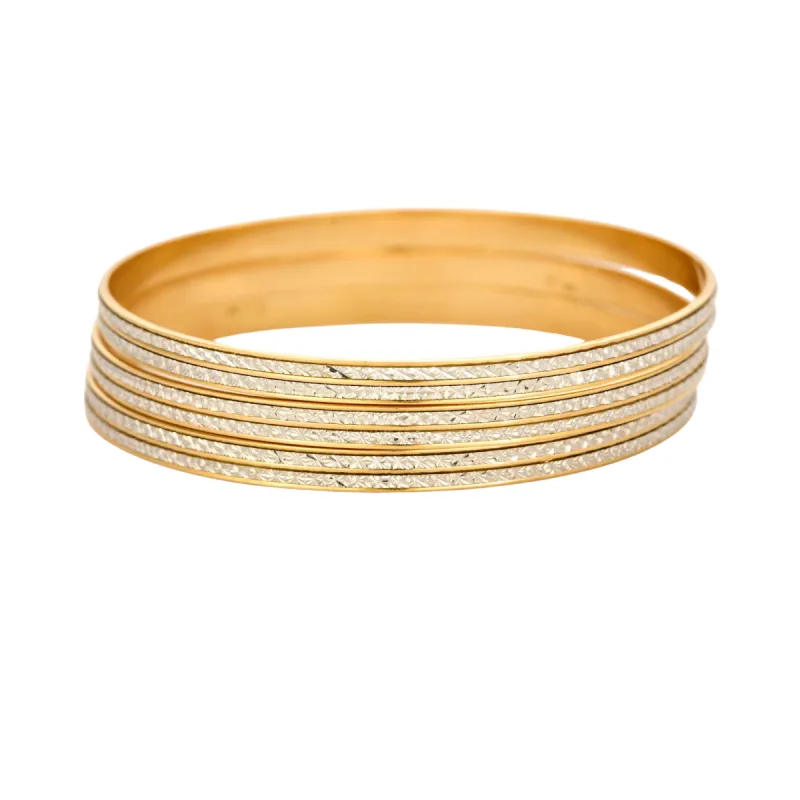 Bracelets or jaune et blanc diamantés sold by 58 Facettes