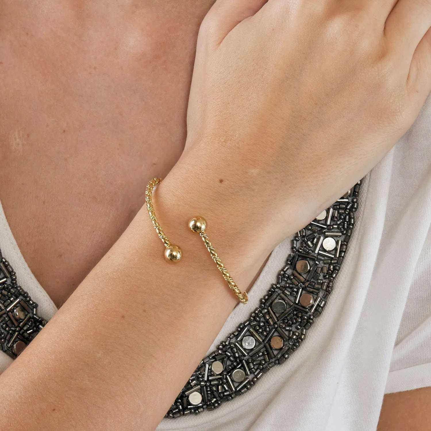 Bracelet jonc or jaune sold by 58 Facettes product image thumbnail 3