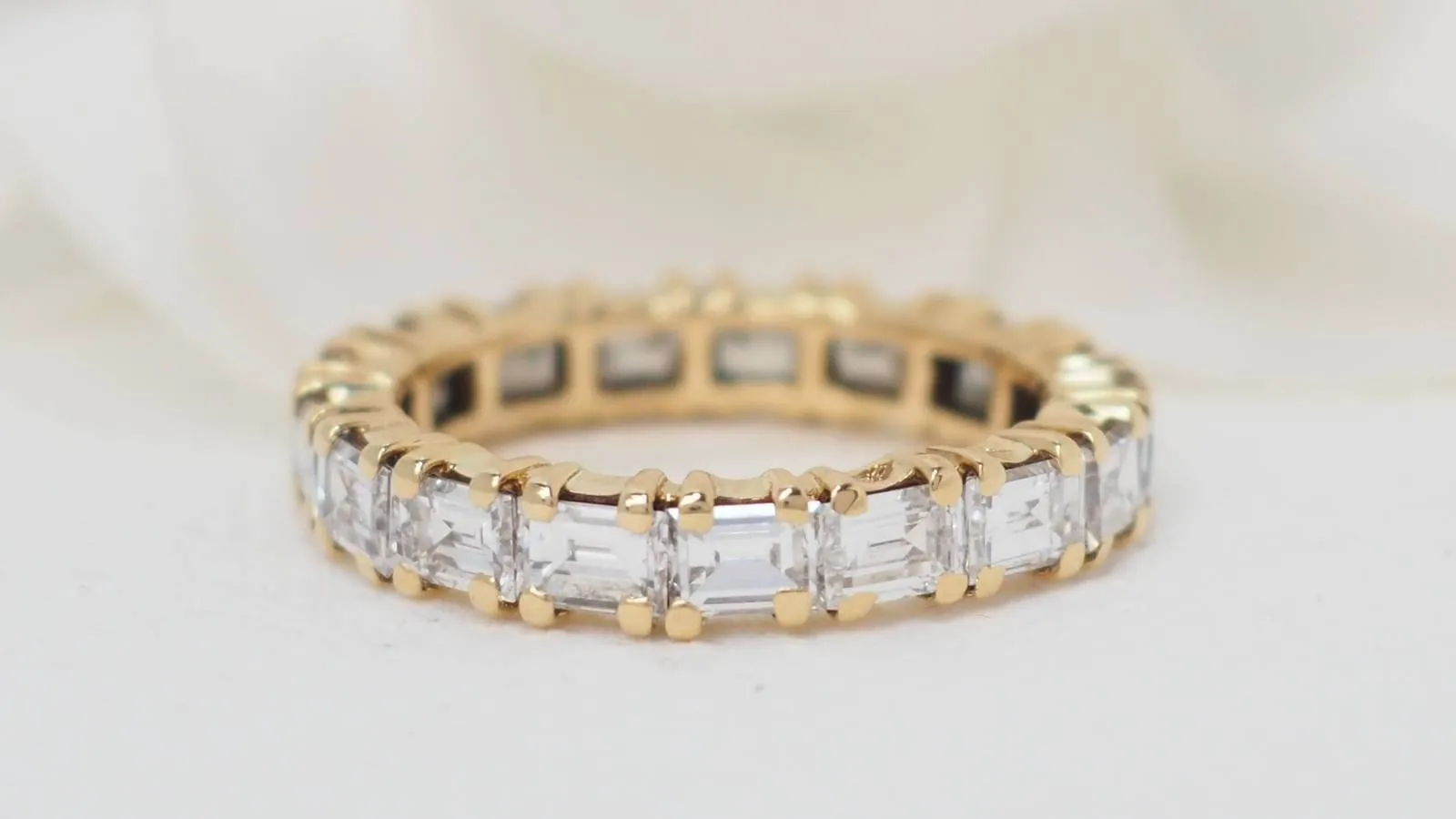 Bague Or Diamants Baguettes sold by 58 Facettes product image thumbnail 3