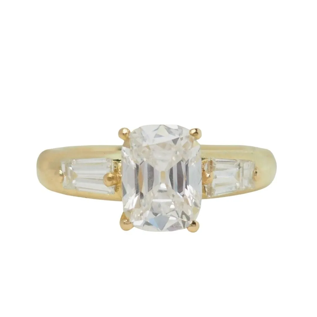 Bague diamant coussin 2cts sold by 58 Facettes