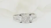 Bague diamants et saphirs taille cabochon sold by 58 Facettes
