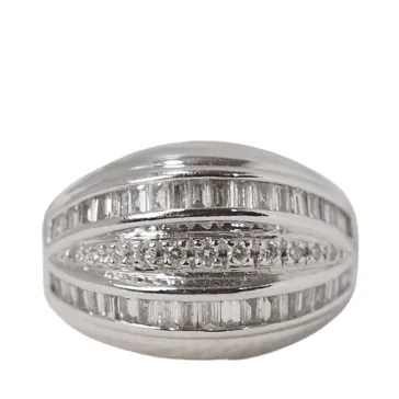 Bague Jonc en Or blanc et Diamants sold by 58 Facettes