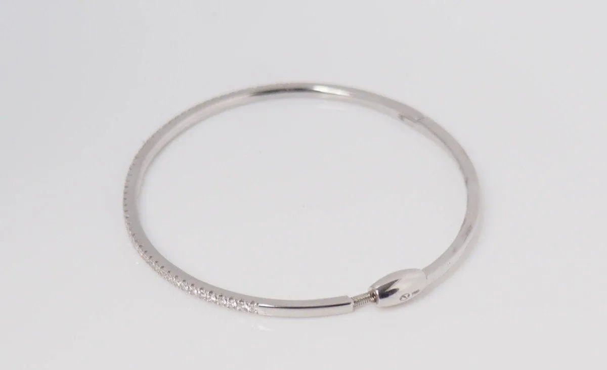 Bracelet Jonc Or blanc Diamants sold by 58 Facettes product image thumbnail 5