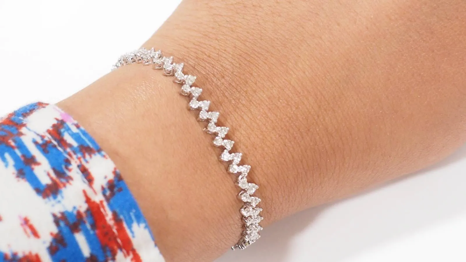 Bracelet rivière en or blanc et diamants sold by 58 Facettes product image thumbnail 2