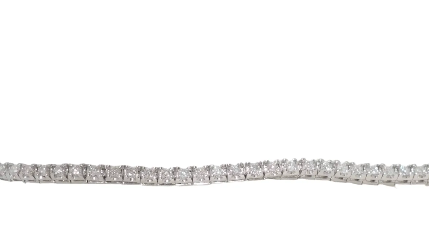 Bracelet or blanc et diamants sold by 58 Facettes