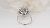 Bague vintage en or blanc et diamants sold by 58 Facettes