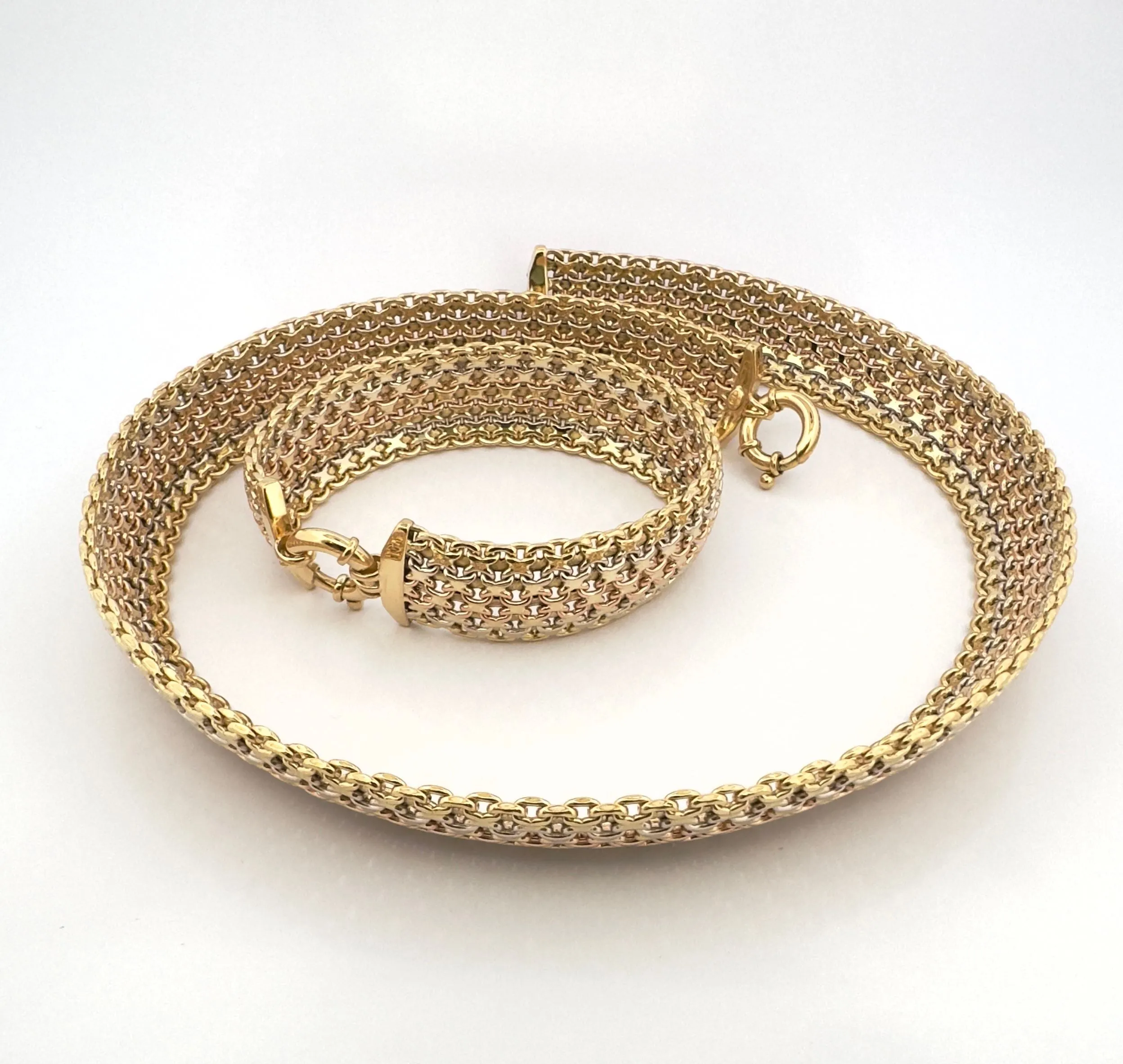 Parure deux pièces collier et bracelet 3 ors sold by 58 Facettes product image thumbnail 3