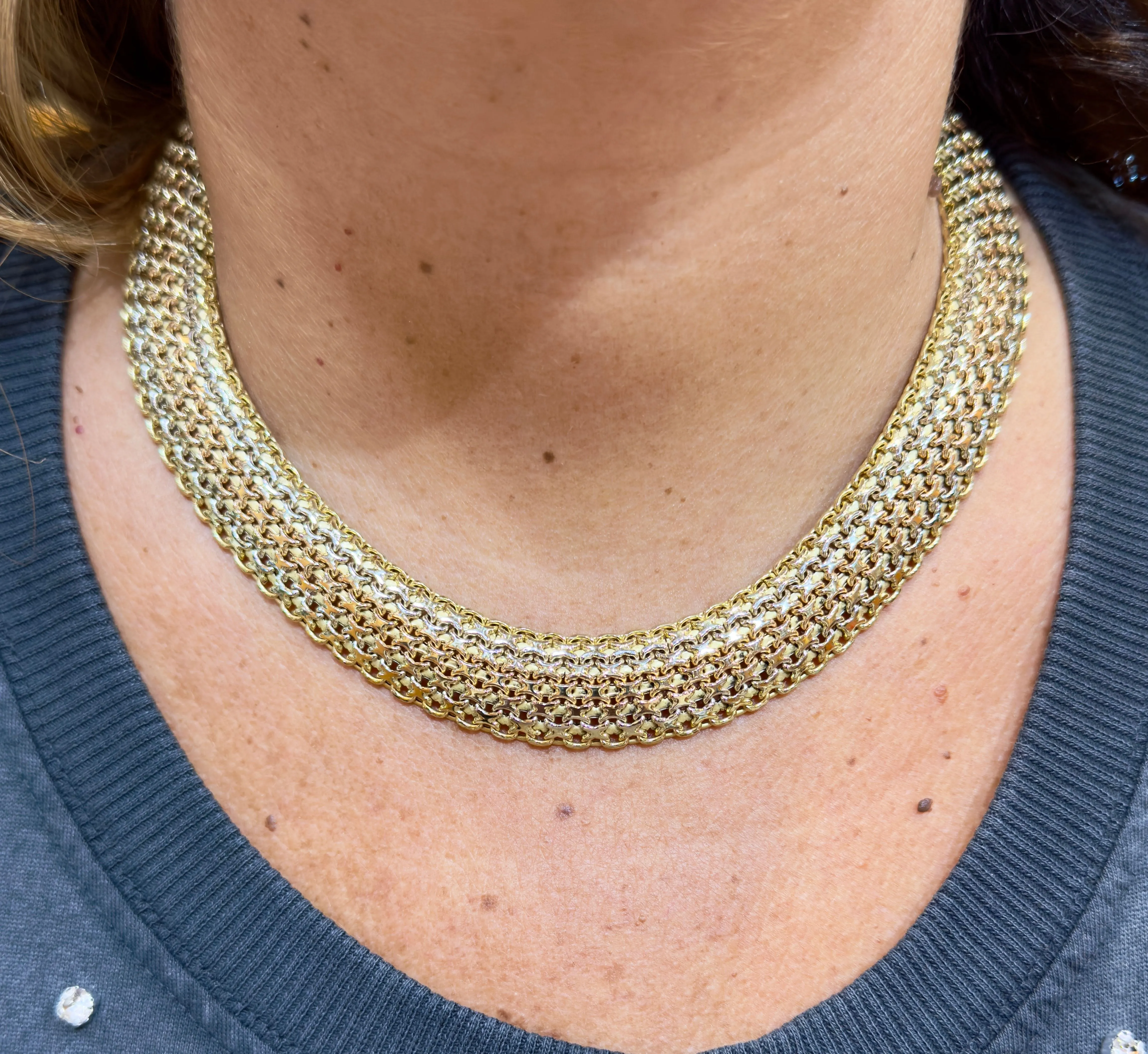 Parure deux pièces collier et bracelet 3 ors sold by 58 Facettes product image thumbnail 2